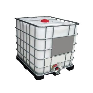 TANQUE IBC 1000 L HDPE + JAULA GALVANIZADA (VALVULA DN50) SEMINUEVO