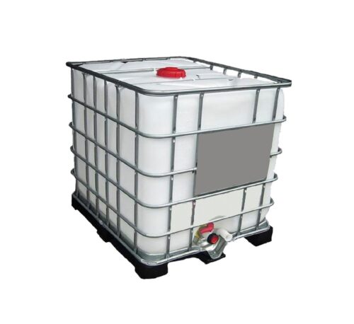 TANQUE IBC 1000 L HDPE + JAULA GALVANIZADA (VALVULA DN50) SEMINUEVO