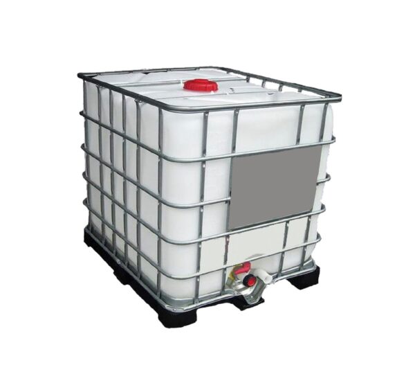TANQUE IBC 1000 L HDPE + JAULA GALVANIZADA (VALVULA DN50) SEMINUEVO