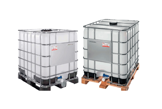 TANQUE IBC 1000 L HDPE + JAULA GALVANIZADA (VALVULA DN50) SEMINUEVO