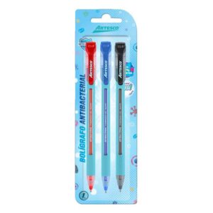 Bolígrafo Artesco Antibacterial Trimax Gl32M X 3 Und