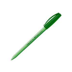 Bolígrafo Faber Castell Trilux 031 Punta Fina Verde X 1 Und