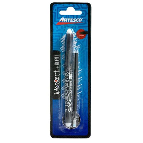 Bolígrafo Artesco Inkorrect Negro Tinta Gel X 1 Und