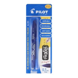 Bolígrafo Pilot Frixion Blfr7 Azul + Repuesto