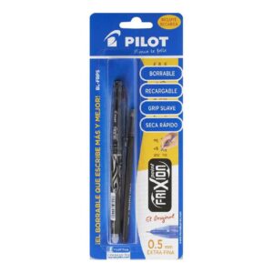 Bolígrafo Pilot Frixion Point Blfrp5 Negro + Repuesto