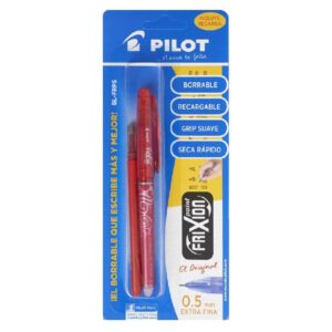 Bolígrafo Pilot Frixion Point Blfrp5 Rojo + Repuesto