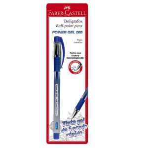 Bolígrafo Faber Castell Power Gel 065 Azul X 1 Und