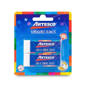 Borrador Blanco Grande Artesco X 2 Und