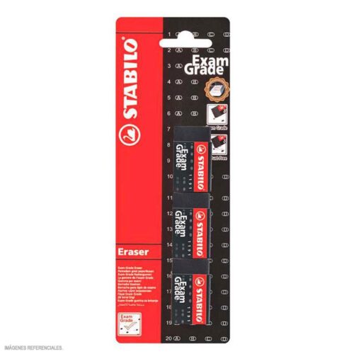 Borrador Negro Chico Stabilo Exam Grade X 3 Und