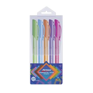 Bolígrafo Artesco Trimax Gl-32M Estuche X 5 Und