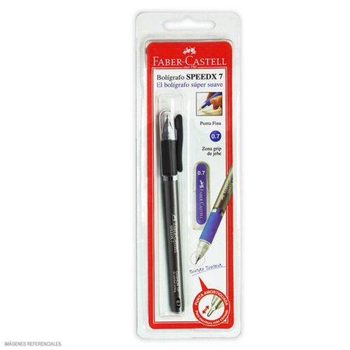 Bolígrafo Faber Castell Speedx 7 Semigel Negro X 1