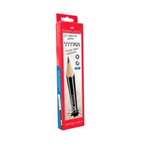 Lápiz Hb Faber Castell Titan Con Borrador Caja X 12 Und