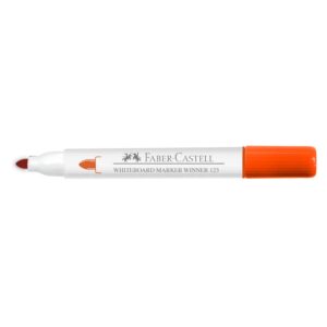 Plumón Para Pizarra Faber Castell Winner 123 Naranja
