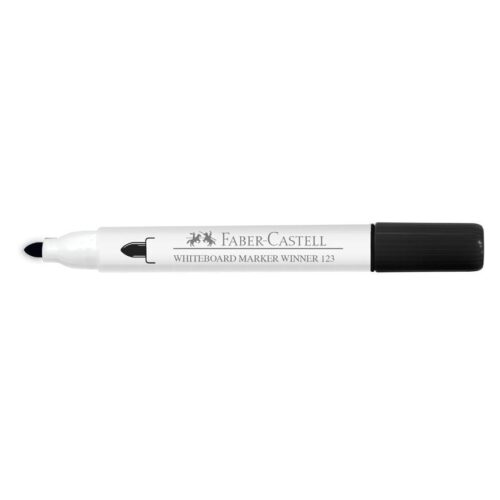 Plumón Para Pizarra Faber Castell Winner 123 Negro