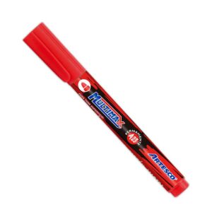 Plumón Indeleble Grueso  Artesco Multimax A23 Rojo