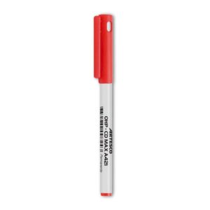 Plumón Indeleble Delgado Artesco Cd-Max 0.7 Mm Rojo