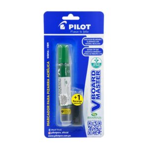 Plumón Para Pizarra Pilot Wbma-Vbm + Recarga Verde