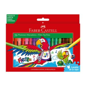 Plumón Delgado Faber Castell Fiesta 45 Estuche X 20 Und