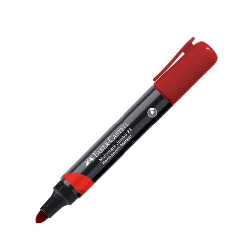 Plumón Indeleble Jumbo Faber Castell 23 Rojo