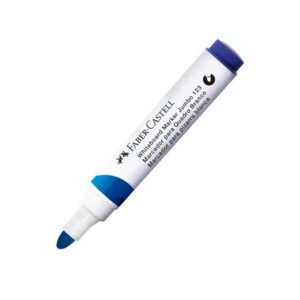 Plumón Para Pizarra Faber Castell 123 Azul