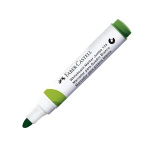 Plumón Para Pizarra Faber Castell 123 Punta Gruesa Verde Limón