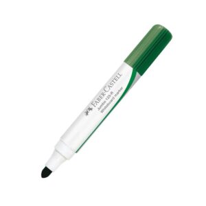 Plumón Para Pizarra Faber Castell 123R Punta Gruesa Verde