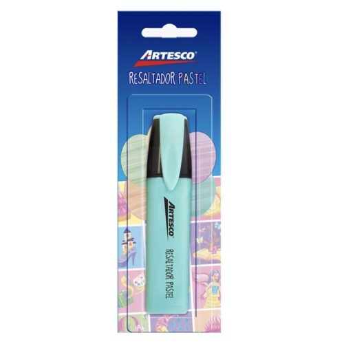 Resaltador Artesco Pastel Turquesa Blíster X 1 Und