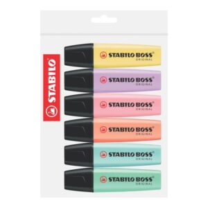 Resaltador Stabilo Boss Pastel X 6 Und