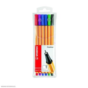 Rotulador Stabilo Extrafino 88 Estuche X 6 Und