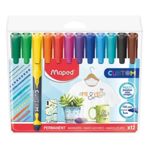 Rotulador Maped Punta Fina X 12 Und
