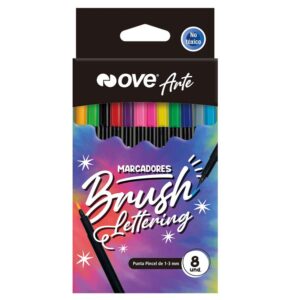 Rotulador Ove Brush Lettering X 8 Colores