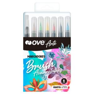 Rotuladores Acuarelables Ove Brush X 6 Colores